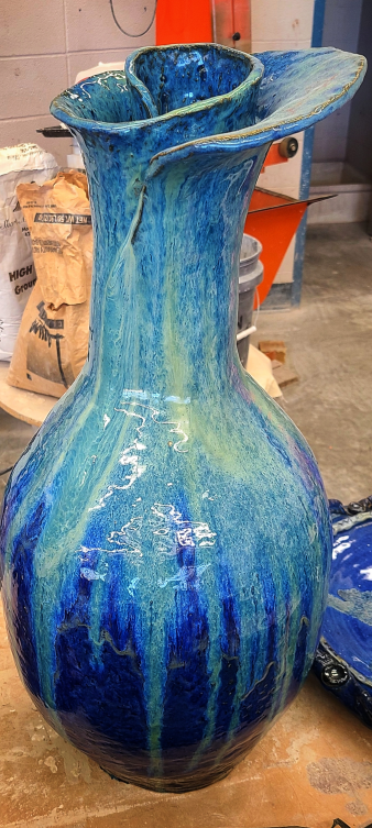 The day after firing in the studio.